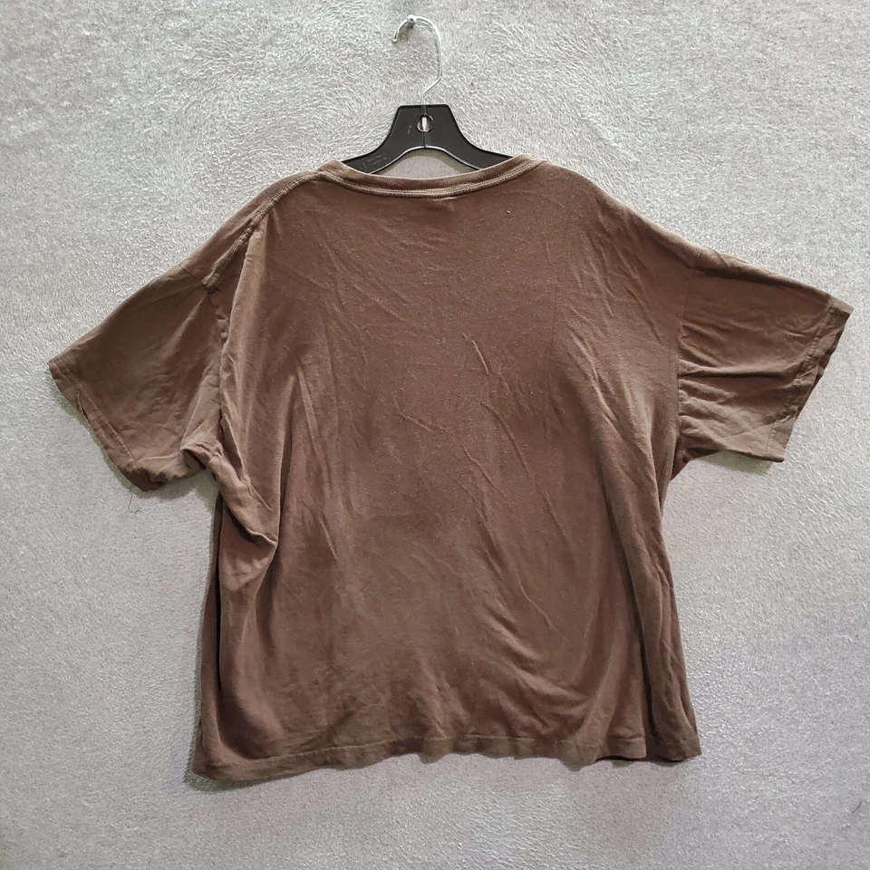 VINTAGE Marvel Men T-Shirt 2XL Brown Hulk Mad Engine Graphic Y2K Tee - Image 4 of 4