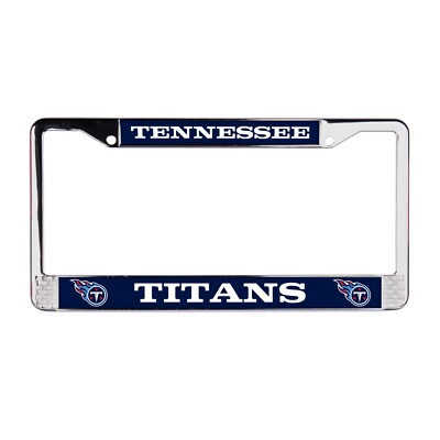 Tennessee Titans NFL 3D Polyurethane Domed Chrome License Plate Frame Car-SUV