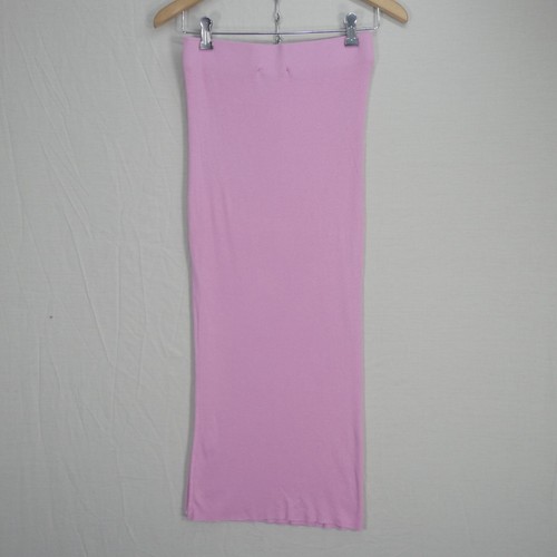 Revolve Skirt Cotton Citizen Ribbed Knit Pink Deep Slit Stretch Casual Size S - Picture 4 of 7