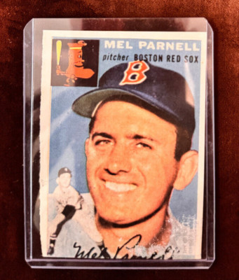 1954 Topps Sports Illustrated Paper Card Insert #40 Mel Parnell Boston Red Sox