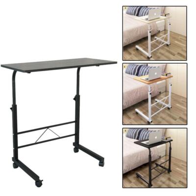 Rolling Height Angle Adjustable Laptop Sofa Desk Overbed Food Tray Table Stand