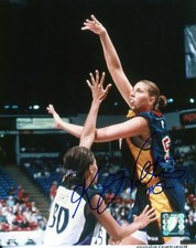 Kara Wolters  WNBA  Autographed 8x10  Indiana Fever   Free Shipping   #S2787