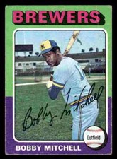 1975 Topps Bobby Mitchell #468 - Milwaukee Brewers