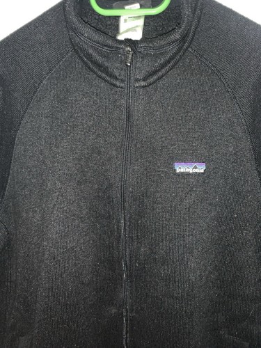 Patagonia Maglione Pile Uomo Grande Giacca da Escursionismo Full Zip, Nero 1990-2000 - Foto 4 di 11