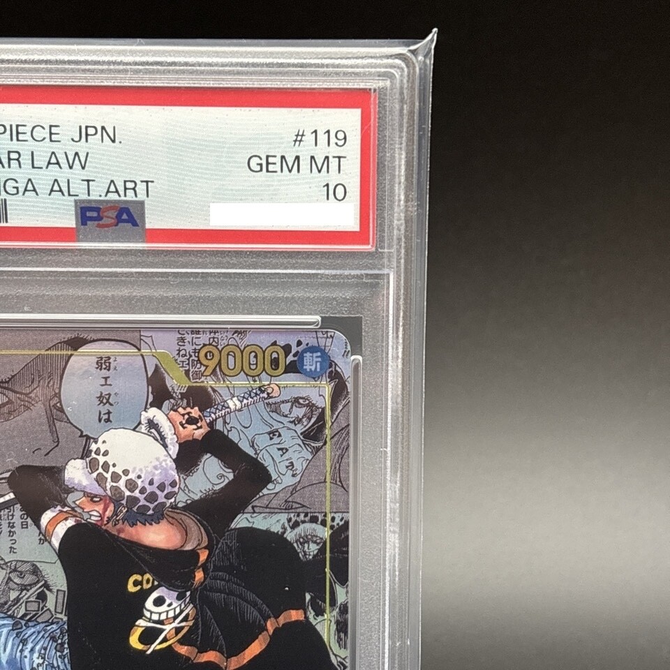 トラファルガー・ロー ALT. ART #119 GEM MT 10 PSA 10 Trafalgar Law OP10-119 Manga ALT ART Parallel One