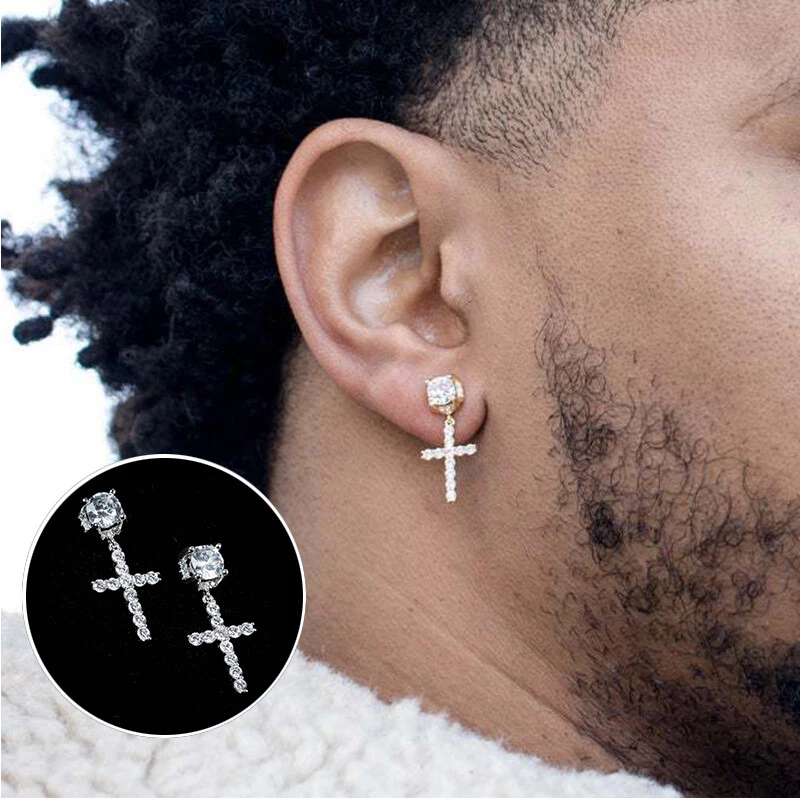 Fake cross hotsell earing
