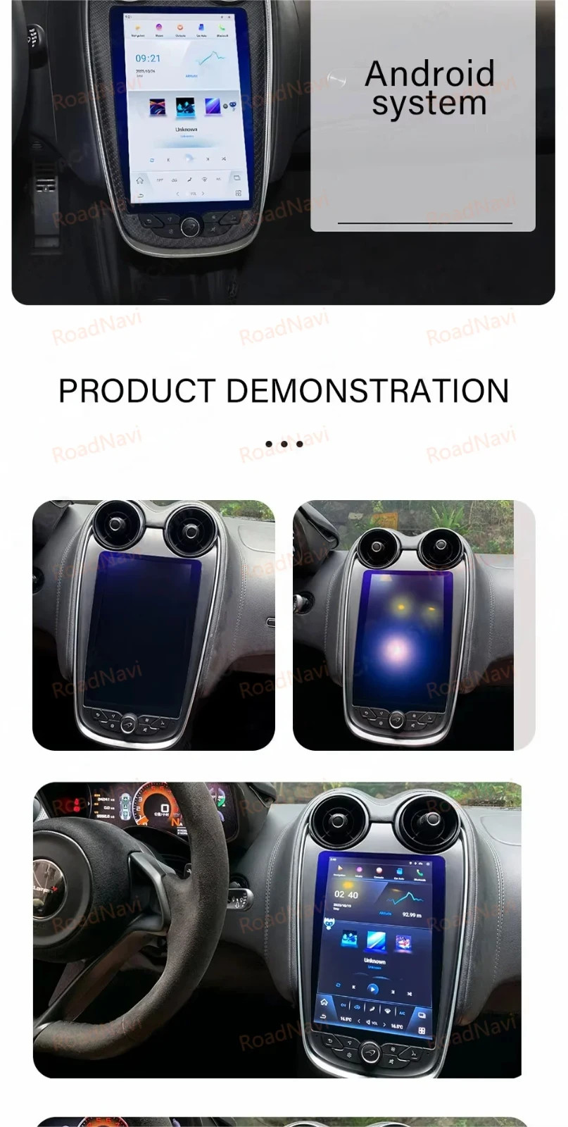 9.9" Screen for McLaren 540 570 GT 2015-2021 CarPlay GPS Radio DSP WIFI (15A-7