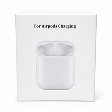 Wireless Charging Case for Apple AirPods, Qi Wireless, White Glossy, Model Y006