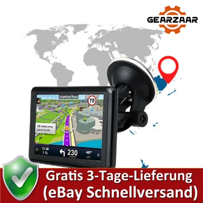 5''/7''/9'' Zoll LKW PKW KFZ GPS Navi Auto Navigationsgerät Navigation DE Karte - Bild 1 von 4