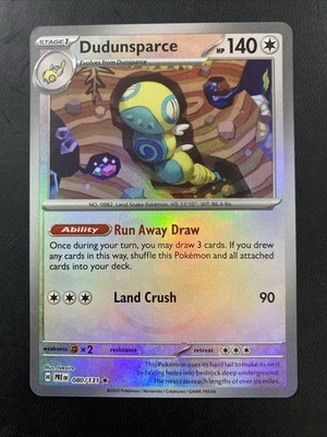 Dudunsparce (Master Ball Pattern) 080/131 Sv: Prismatic Evolutions Holo