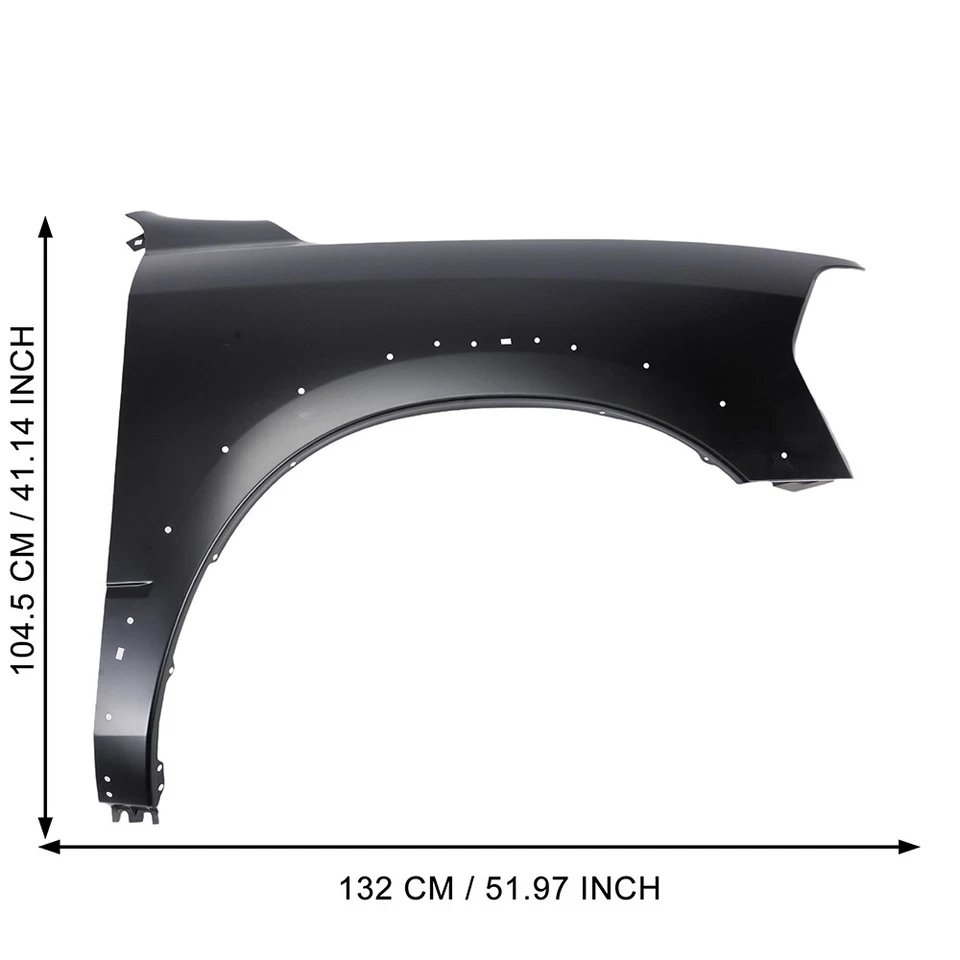Front Passenger Side Fender For Dodge RAM 2500/3500 2019-2023 Primed Black Foto 3 de 4