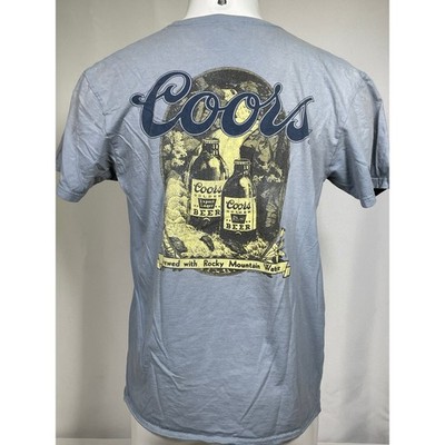 Coors Banquet Export Lager Beer Golden CO Rocky Mountain T-Shirt Men's LARGE