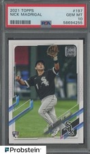 #6 2021 Topps #197 Nick Madrigal Chicago White Sox RC Rookie PSA 10 GEM MINT