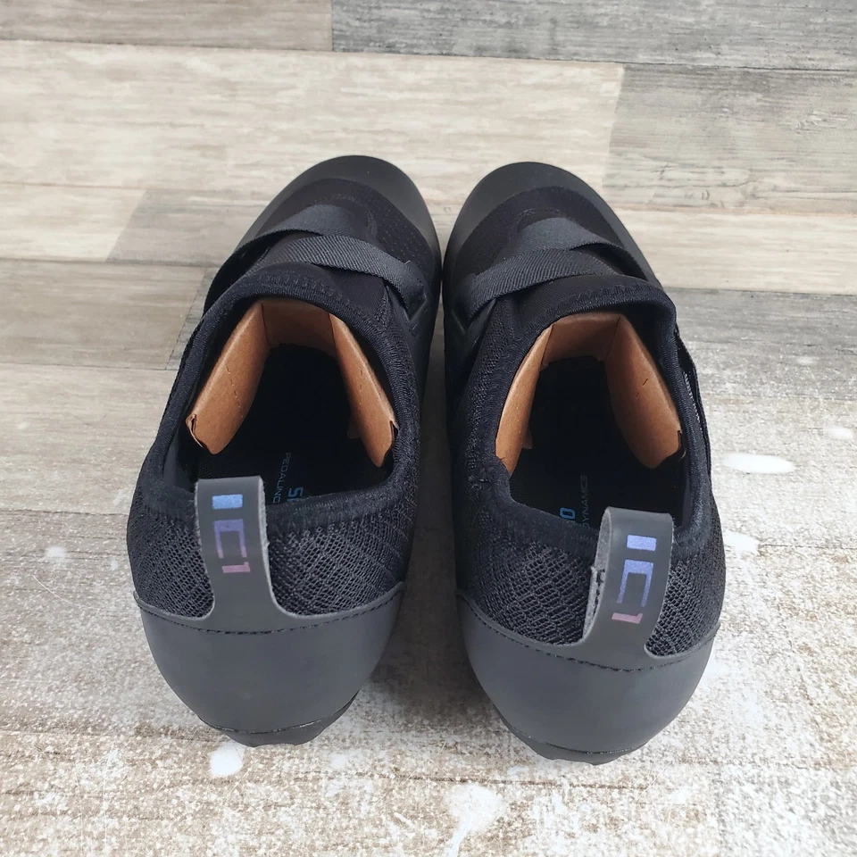 Pearl Izumi Shimano IC1 Mens Cycling Shoes Sz 10 M Black Off-Set Straps - Image 3 of 4
