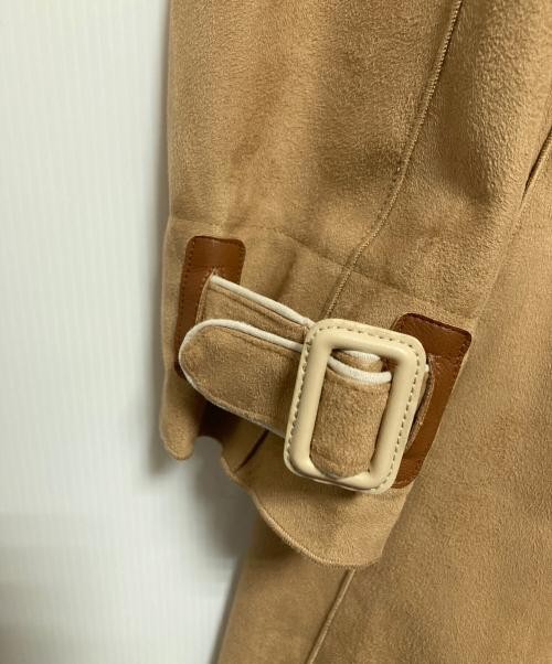 Ameri                    WRAP COLLAR COAT beige 0… - image 5