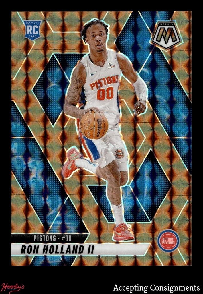 2024-25 Panini Mosaic Mosaic Bronze #219 Ron Holland II RC Rookie 54/75 PISTONS