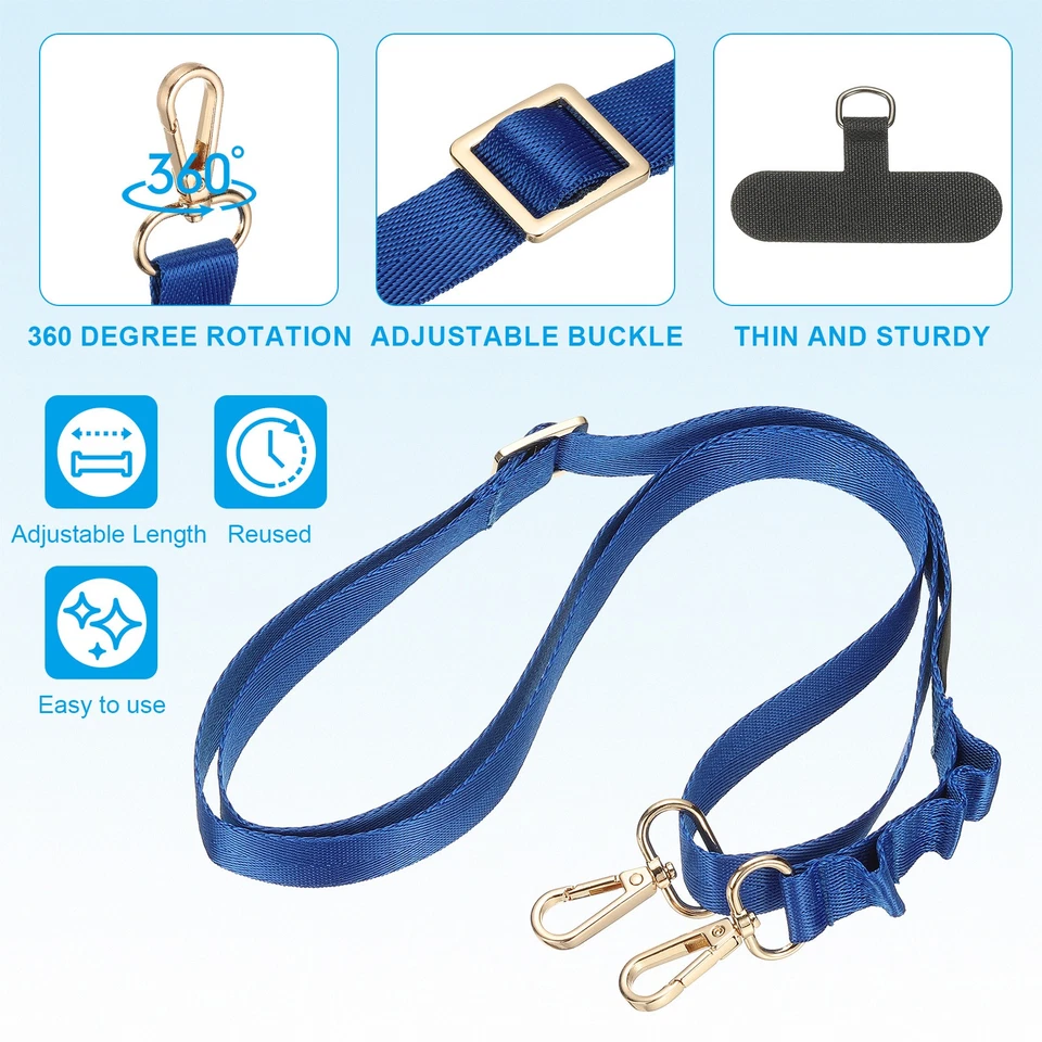 Universal Cell Phone Lanyard for Concerts, Light Blue - Bild 3 von 4