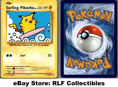 2016 Pokemon, XY Evolutions, #111/108 Surfing Pikachu, Secret Rare