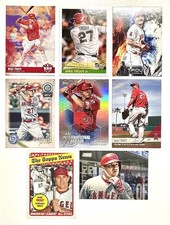 MIKE TROUT - 2018 DK, DONRUSS, TOPPS and MORE - BASE, INSERTS, PHOTO VARIATION