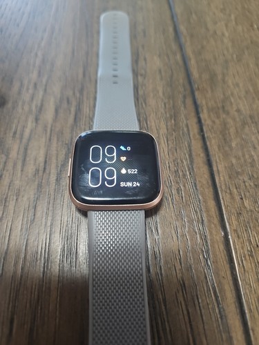 Fitbit Versa 2 Aktivitätstracker - Copper Rose - Grünes Band