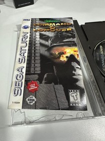 Sega Saturn Command / Conquer  Complete In Case With Original Registration Card
