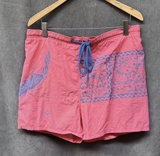 Vintage Hawaiian swim trunks dockwear mens large