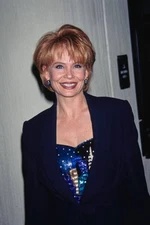 Julia Barr wearing a navy blue jacket at an unspecified event loc- 1996 Photo