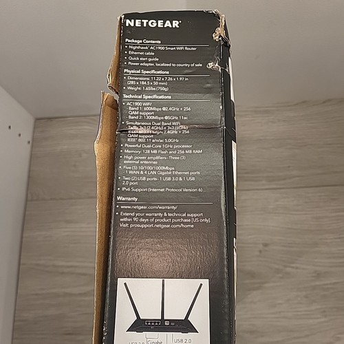 Netgear Nighthawk Smart WiFi Router AC1900 Model R7000 New - Picture 4 of 14