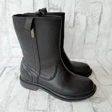Bogs Boots Size 7 Womens Mason Black Rain Waterproof Pull On