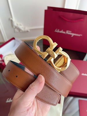 #ad #ad Salvatore Ferragamo Gancini Men#x27;s Reversible Leather Belt $95.00
