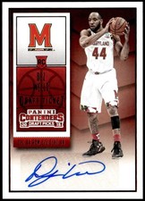 2015 Panini Contenders Draft Picks #191 Dez Wells Rookie Auto Red Foil E1