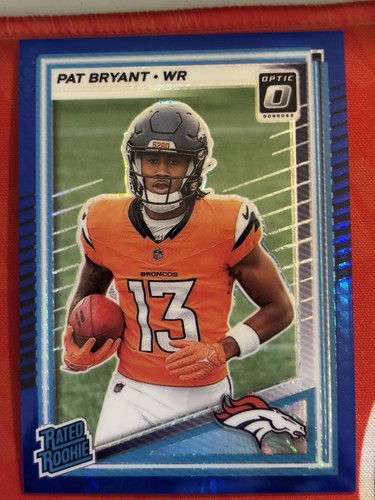 2025 Donruss Optic #215 Pat Bryant Blue Hyper Rated Rookie Card RC
