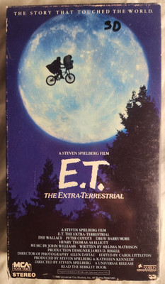 E.T. The Extra-Terrestrial (VHS 1988) Green and Black Tape