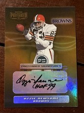 2002 Playoff Preferred Ozzie Newsome Gold #/25 Auto Browns
