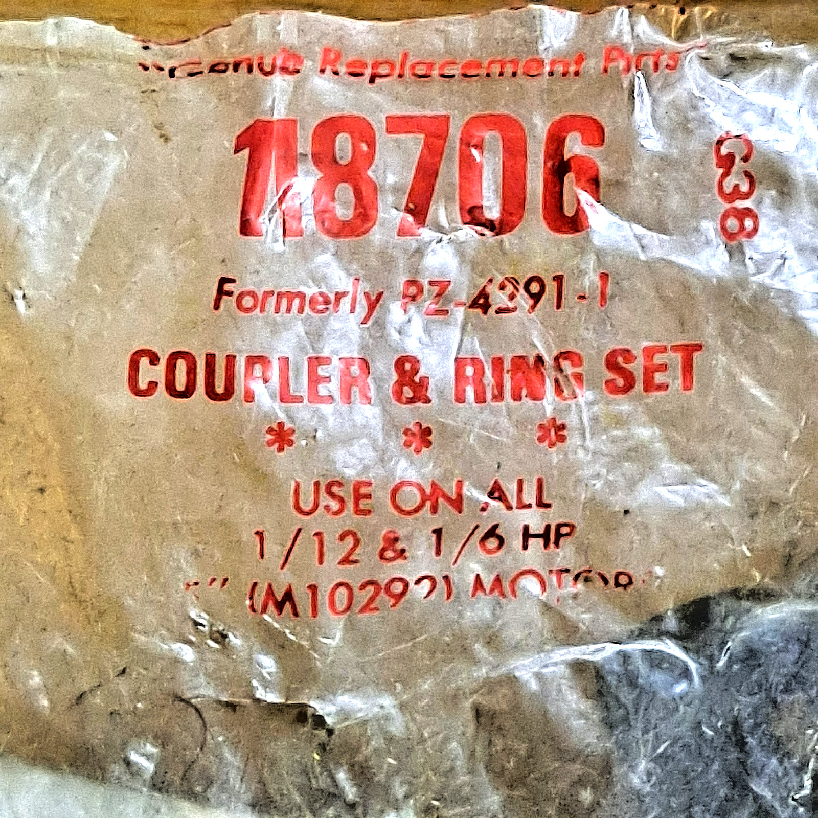 BELL & GOSSETT 308200 Xylem- 118706 B & G COUPLER & RING SET Formerly PZ-4291-1