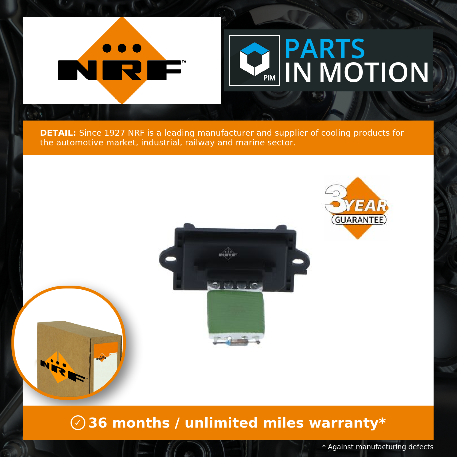 ✅Fits NRF NRF 342046 Resistor, interior blower 342046 Air blower re ⭐UK Seller⭐ - Image 2