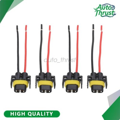 Wire Pigtail Female S H11 Two Harness Head Light Low Beam Socket Connector Plug