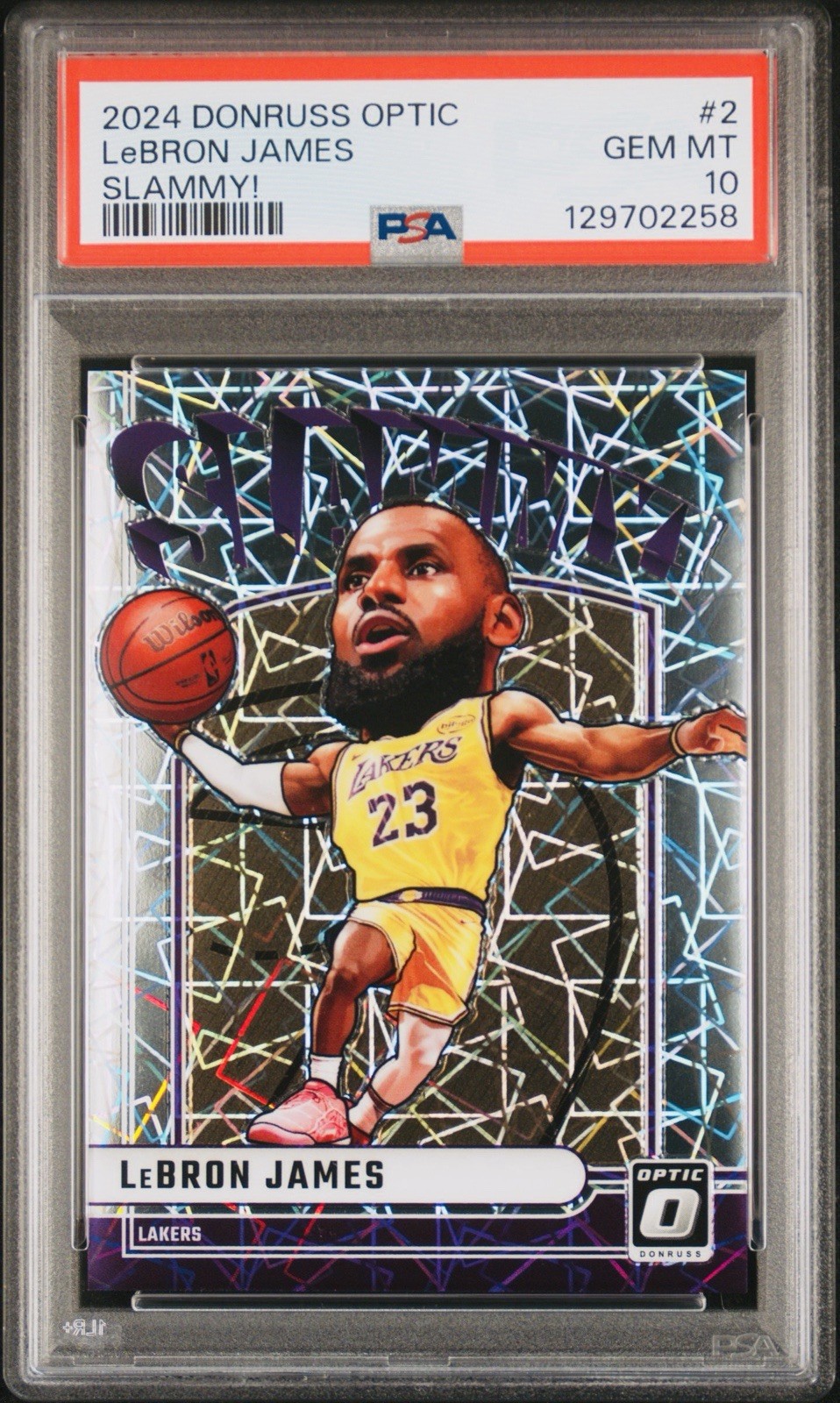 LeBron James 2024 Panini Donruss Optic Slammy! - PSA 10