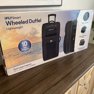 New IFly Smart 29  Wheeled Duffel Rolling Travel Bag Lightweight Luggage Blue