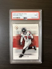 Michael Vick 2004 UD Ultimate Collection /750 #3 PSA 9 Mint POP 1 2 Higher SP