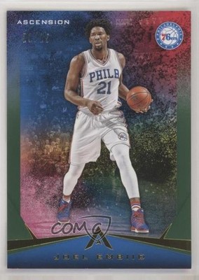 2017-18 Panini Ascension Green 21/25 Joel Embiid #64 0c3