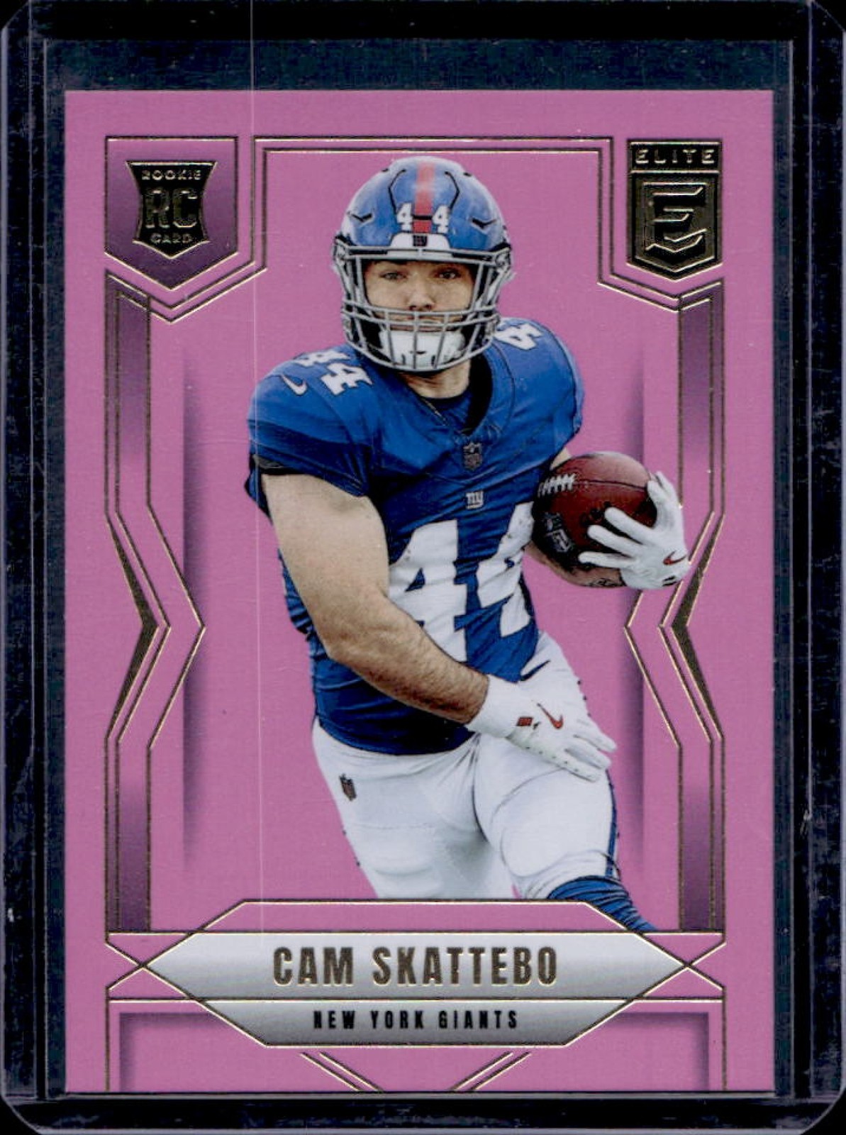 2025 Donruss Elite Cam Skattebo Rookies Pink Rookie RC #153 Giants