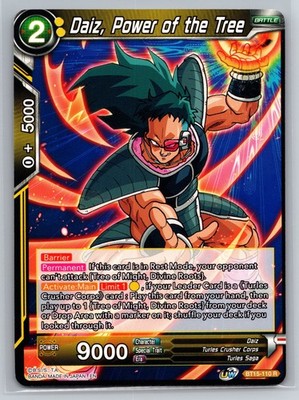 Daiz Power of the Tree BT15-110 R Dragon Ball Super Card Game Turles Corps