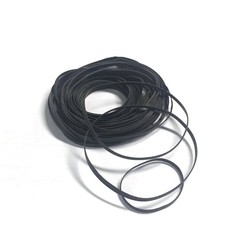 35 pcs 40-135mm 2mm Width Mix Cassette Rubber Flat Belt Black