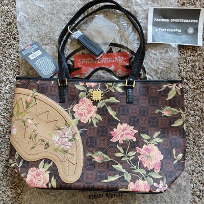 🔥 Sprayground AI Dreamers Garden Tote BagNew Exclusive Black
