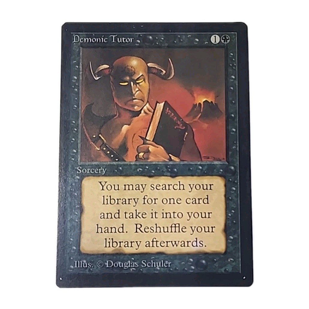 Beta DEMONIC TUTOR Collector's Edition MTG | eBay