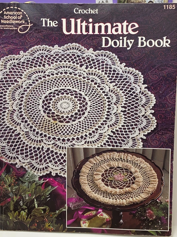 Doily Crochet Doilies Pattern Book Lot 9 Leisure Arts American School Pineapple - Image 3 of 4