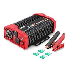 Car Power Inverter 12V DC to 110V AC Converter with Dual Outlets and 1000W