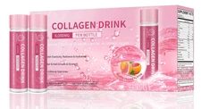 Collagen Drink with 6000 mg Marine Collagen Peptides Liquid Collagen Shots fo...
