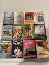  12 Cassettes Tex Mex Tropical Cumbia Sonora Groupo Miramar Lot